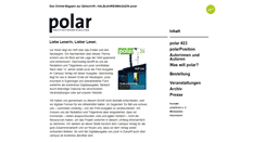 Desktop Screenshot of polar-zeitschrift.de
