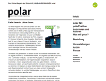 Tablet Screenshot of polar-zeitschrift.de